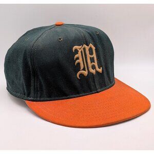 Vintage 80s 90s UNIVERSITY OF MIAMI HURRICANES Pro Line Fitted Hat Cap 7 1/2